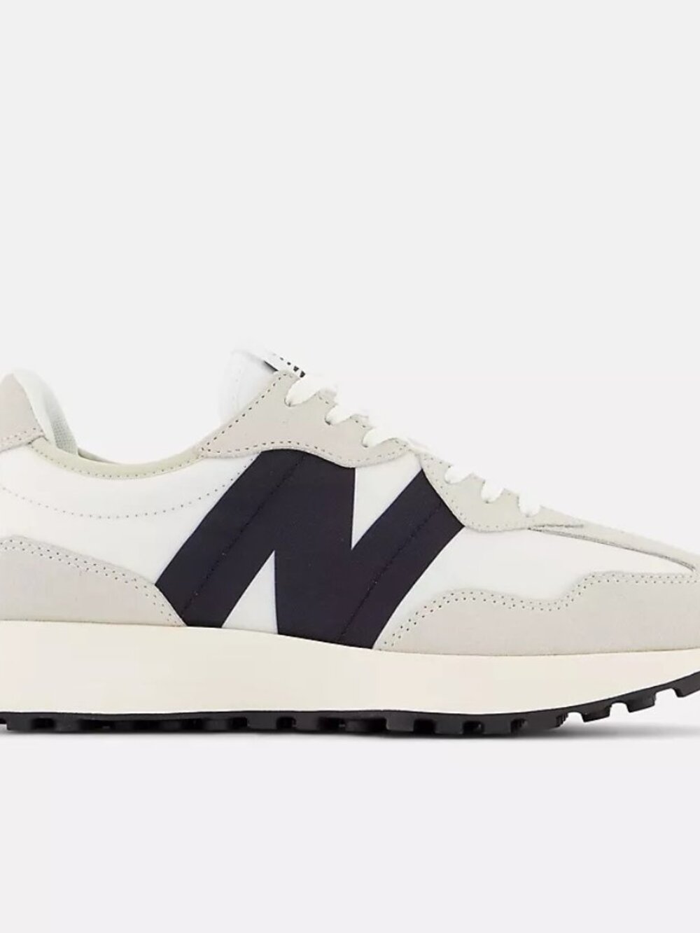 New Balance 327 Sea Salt with White & Black W7 - Picture 3 of 12